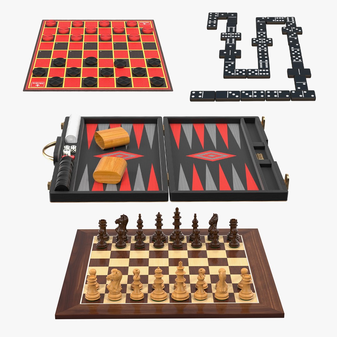 Board Games Collection 2 3D model preview
