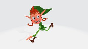 3D elf running