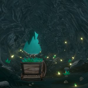 Stylized Cave for Anime and Cartoons