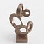 Modern Decorative Abstract Copper Art Sculpture 03