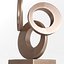 Modern Decorative Abstract Copper Art Sculpture 03