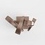 Modern Decorative Abstract Copper Art Sculpture 03