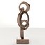 Modern Decorative Abstract Copper Art Sculpture 03