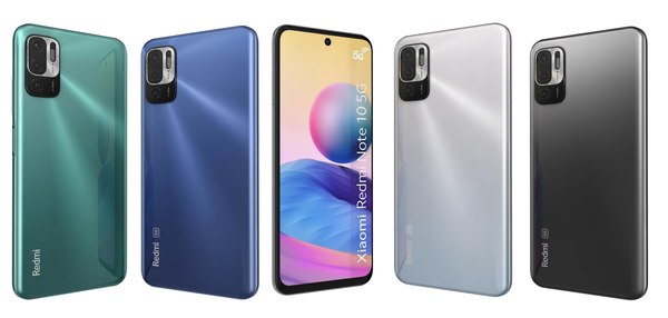 Xiaomi Redmi Note 10 5G All Colors 3D