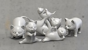 3D model cat