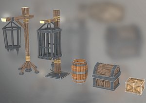 old time set chest model