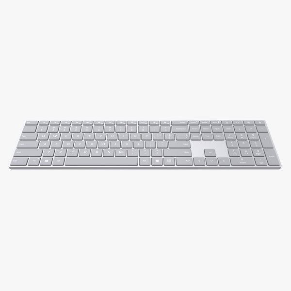 3D microsoft surface keyboard