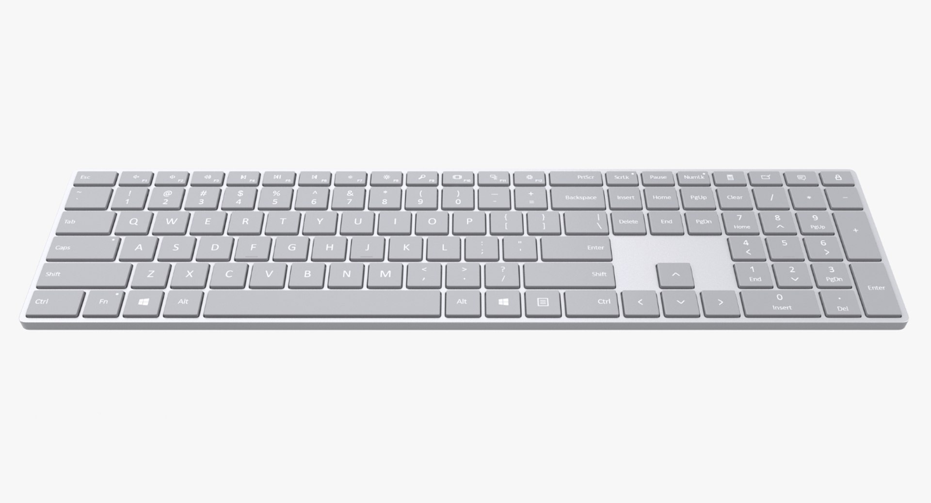 Microsoft Surface Keyboard 3D model preview
