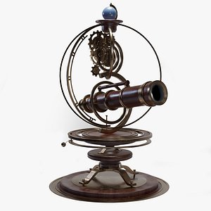 Vintage Telescope 01 3D