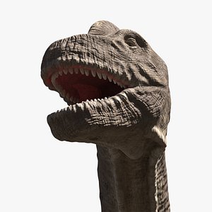 Brachiosaurus Dinosaur Rigged for Maya