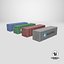 Detailed Shipping Containers Collection model