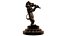 Lion jouant sur la statue de la flûte Sculpture 3D imprimable trophée art décor sculpture