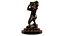 Lion jouant sur la statue de la flûte Sculpture 3D imprimable trophée art décor sculpture