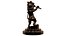 Lion jouant sur la statue de la flûte Sculpture 3D imprimable trophée art décor sculpture
