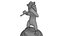 Lion jouant sur la statue de la flûte Sculpture 3D imprimable trophée art décor sculpture