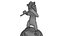 Lion jouant sur la statue de la flûte Sculpture 3D imprimable trophée art décor sculpture