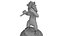 Lion jouant sur la statue de la flûte Sculpture 3D imprimable trophée art décor sculpture