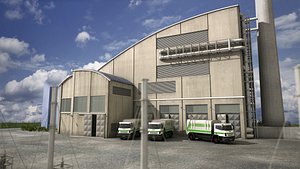 factory truck 3d model