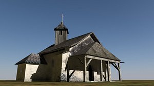low-poly old chapel max