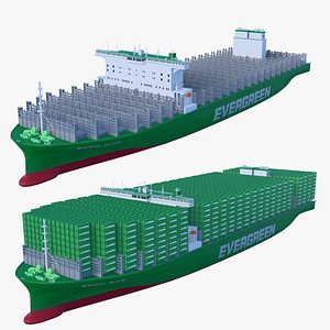 Ever Ace Container Ship by ever green model
