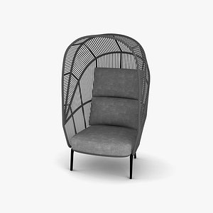 3D model Dedon Rilly Cocoon Chair
