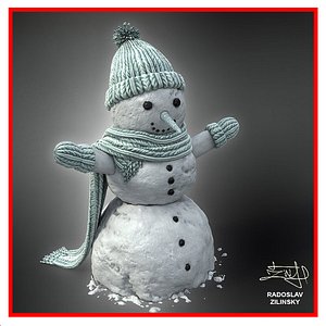 snowman snow 3d max