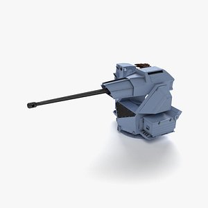 Aselsan SMASH 30mm Naval Gun 3D model