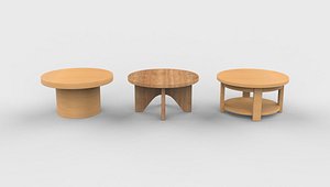 Coffee Tables 01 3D model 3D model