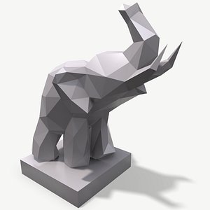 Papercraft elephant