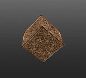 Engraved Wood Decorations CHEAPER KITBASH SET 3D model 3D