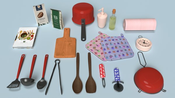 3D model kitchen set