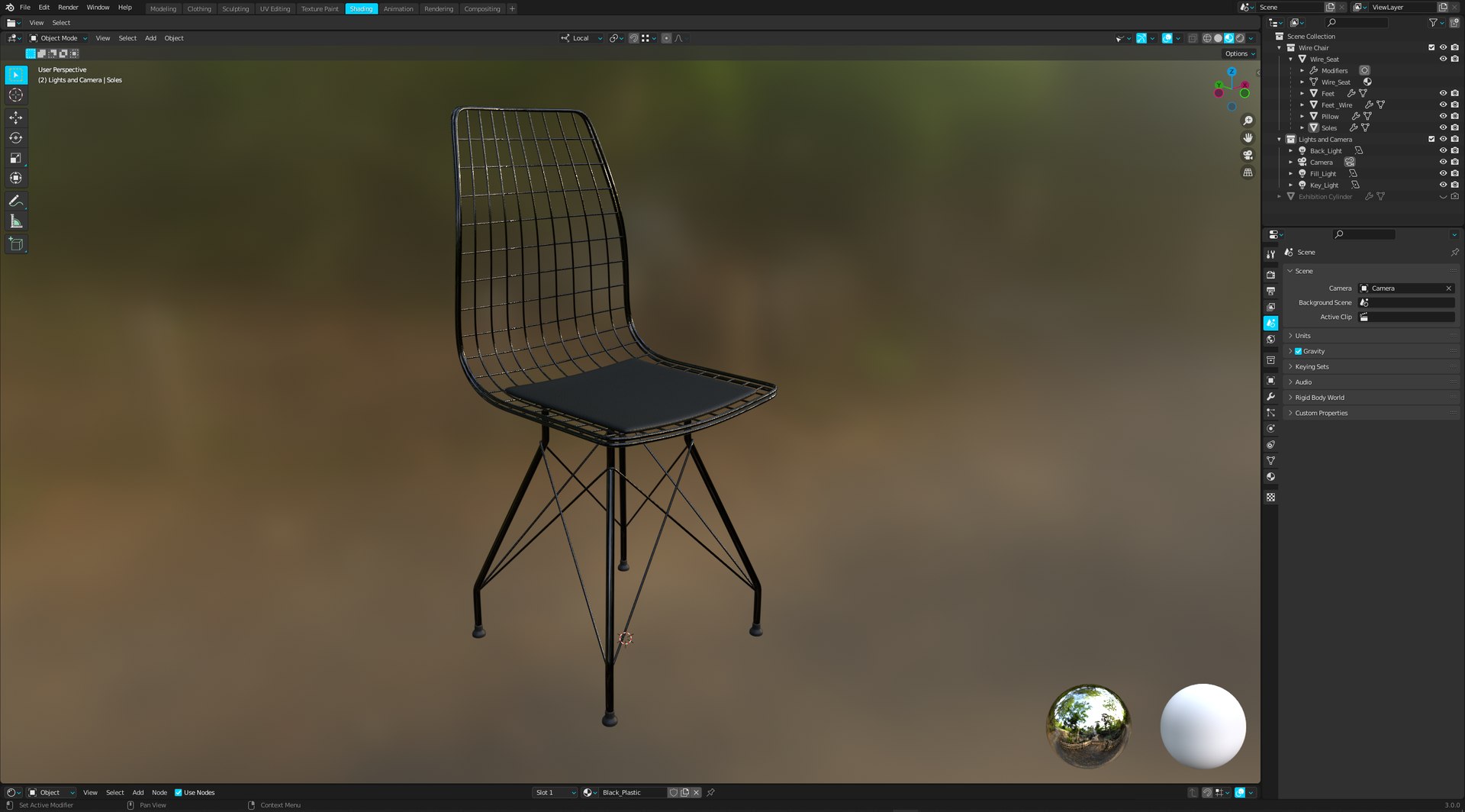 Realistic Wire Chair 3D Model - TurboSquid 1839278