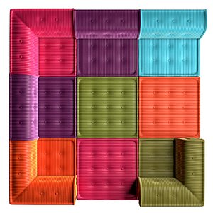 modular sofa mahjong model