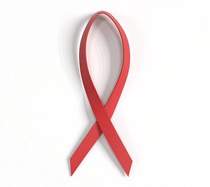3D model AIDS Ribbon PBR