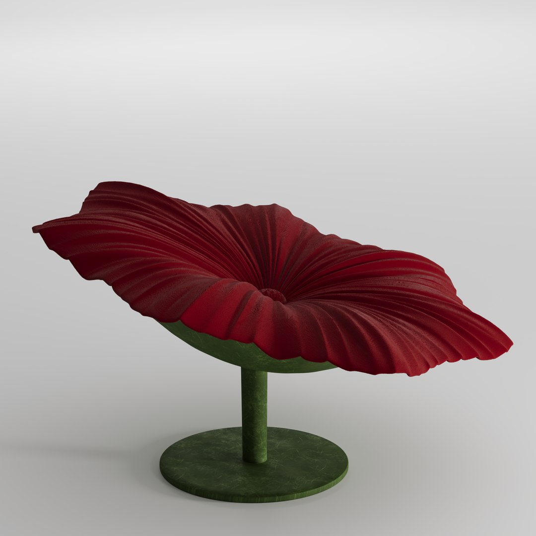 3D Flower Chair - TurboSquid 2379132