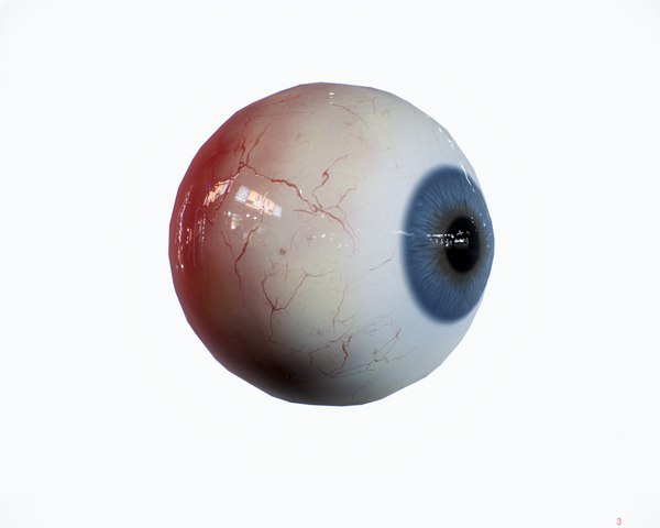 3D 16 Colors of Realistic Eye - Demo Free model