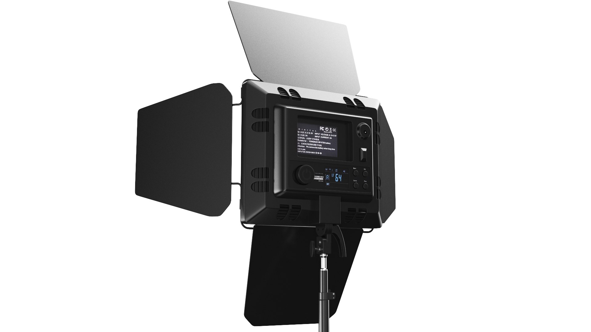 Detailed Led Photography Light 3D model https://p.turbosquid.com/ts-thumb/eV/SluD6k/AL/5/jpg/1732955924/1920x1080/fit_q87/5474e4bfa60b9c81c3a6c3de7983d960bee33a32/5.jpg