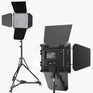 Detailed Led Photography Light 3D model