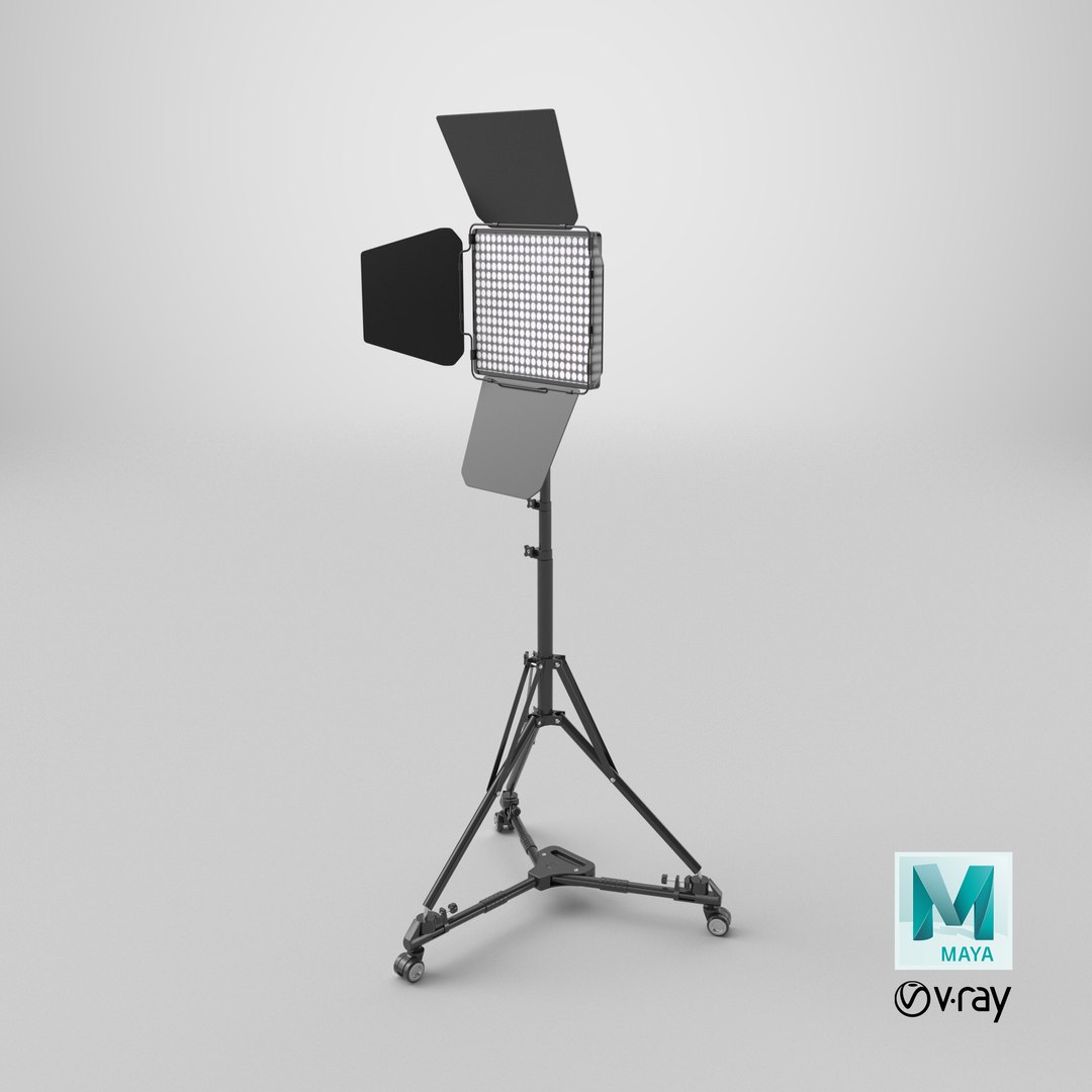Detailed Led Photography Light 3D model https://p.turbosquid.com/ts-thumb/eV/SluD6k/bJ/stemcell_maya_vray_render/png/1733152515/1920x1080/fit_q87/fa156493fe65198432050d1b78a0e993304e8060/stemcell_maya_vray_render.jpg