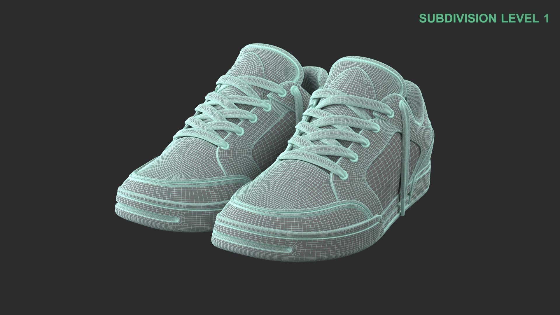 3D Generic Black Sneakers model https://p.turbosquid.com/ts-thumb/eV/Td0DxR/YQ/wireframe_0004/jpg/1743149580/1920x1080/fit_q87/c20283923e889806255a4d7a0fbd7fdba945ee91/wireframe_0004.jpg