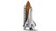 Космический челнок на стартовой 3D-модели