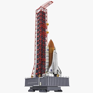 space shuttle launch base 3D model