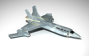 3d spaceship fighter model