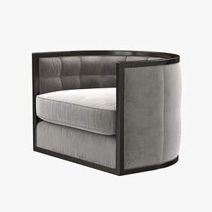 Baker ARCHETYPE ROUND TUFTED SWIVEL CHAIR