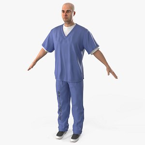 Prisoner in Blue Uniform A-Pose