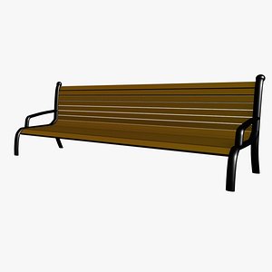 park bench 3d 3ds