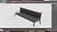 park bench 3d 3ds