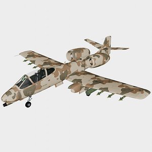 Ironhog  A10V - High-Poly Attack Aircraft 3D Model - Game Asset model