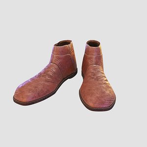 leather shoes 3D model