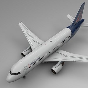 brussels airlines airbus a320 3D model